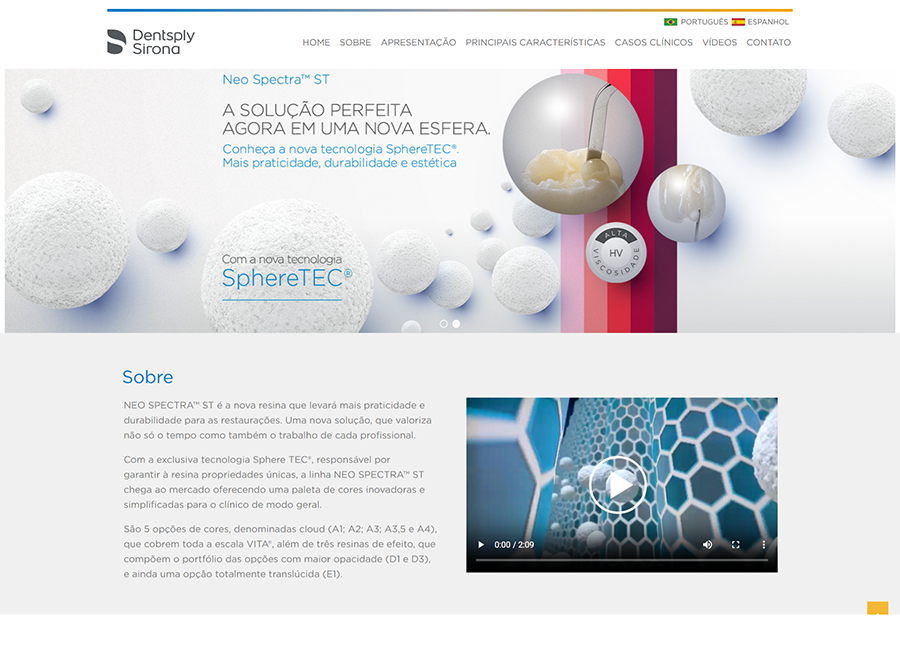 Imagem do site Neospectra